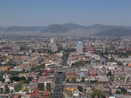Mexico-City: Blick auf die Stadt