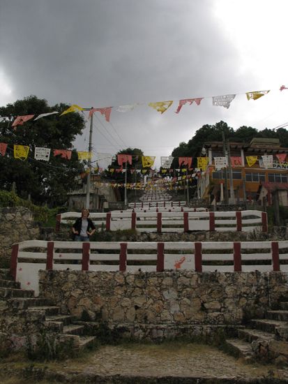 San Cristóbal de las Casas: Treppe zum Templo y Cerro San Cristóbal