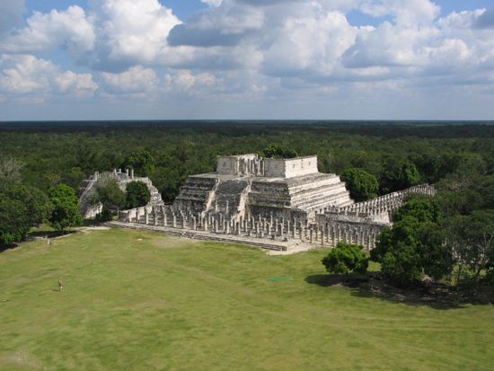 Chichén Itzá: Blick von der Kukulkán-Pyramide