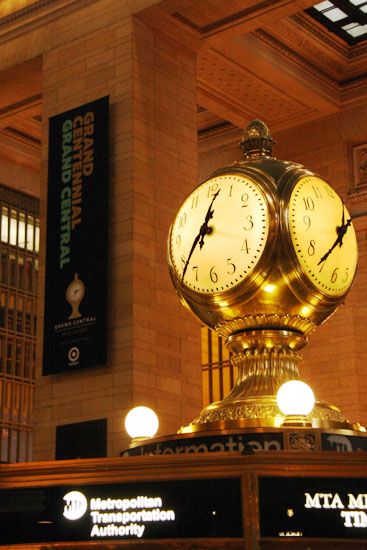 Berühmte Uhr am Grand Central Terminal
