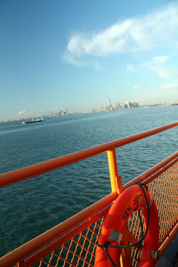 Auf der Staten Island Ferry