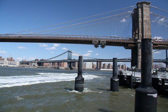 Brooklyn Bridge und Manhattan Bridge