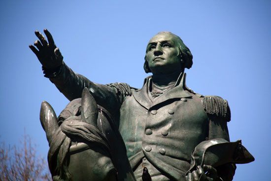 Reiterstatue von George Washington am Union Square