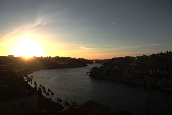 Sonnenuntergang über dem Douro