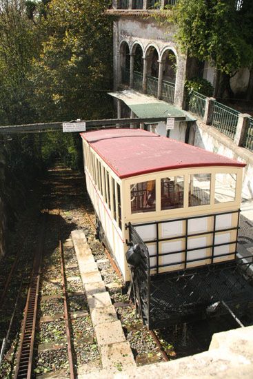 Wasser-Ballastbahn beim Bom Jesus do Monte