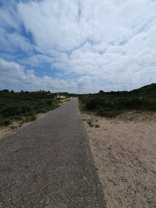 Radweg durch die Dünen