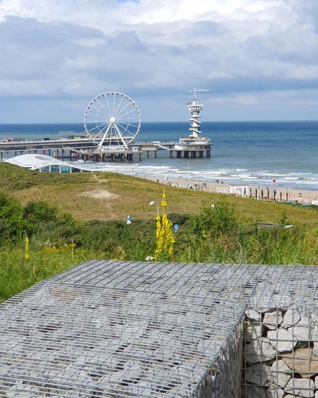 Blick zur Seebrücke von Scheveningen