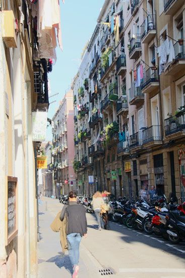 Straße in Barcelona