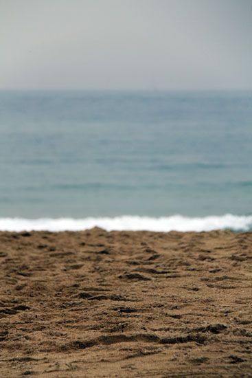 Am Strand von Barceloneta