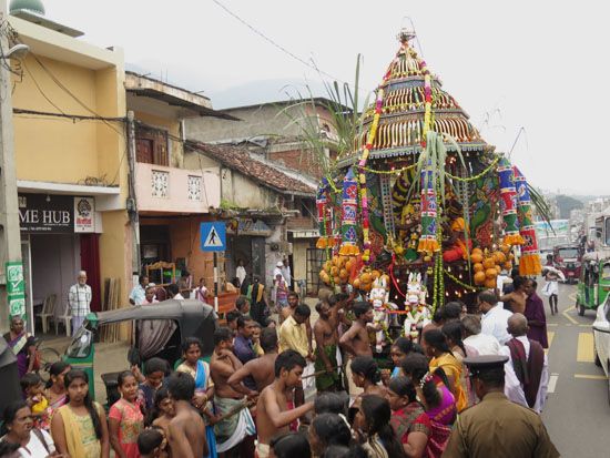 Hinduistische Prozession