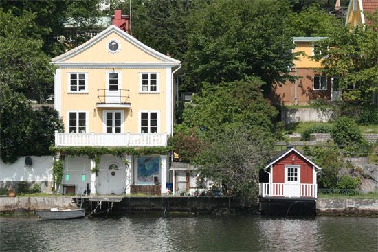 Auf der Fähre nach Drottningholm